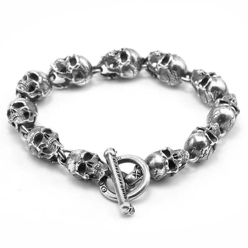 Grime "Skully" Bracelet (Sterling)